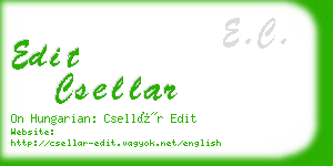 edit csellar business card
